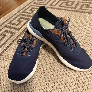 OluKai Men's Blue and Tan golf Shoes- men’s size 13